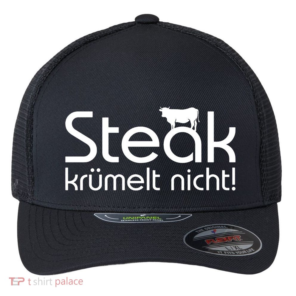 Steak DoesnT Stroll Flexfit Unipanel Trucker Cap