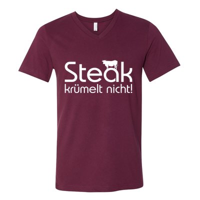 Steak DoesnT Stroll V-Neck T-Shirt