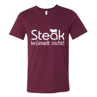 Steak DoesnT Stroll V-Neck T-Shirt