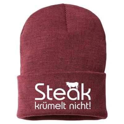 Steak DoesnT Stroll Sustainable Knit Beanie