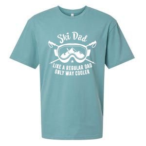 Ski Dad Sweater Fathers Day Daddy Papa Grandpa Cooler Gift Sueded Cloud Jersey T-Shirt