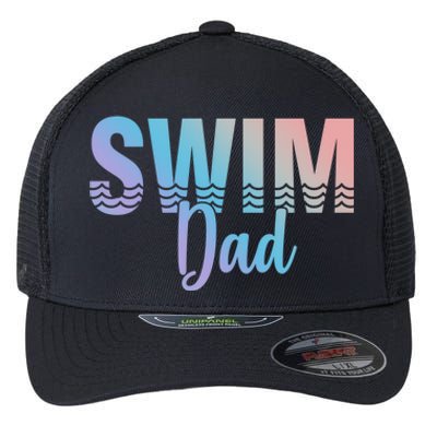 Swim Dad Swimmer Water Sports Swimming Great Gift Flexfit Unipanel Trucker Cap