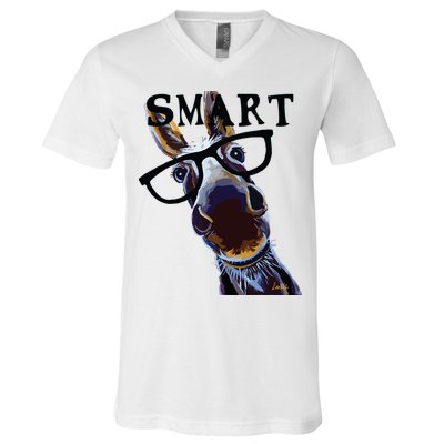 Smart Donkey Smart Donkey V-Neck T-Shirt