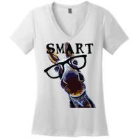 Smart Donkey Smart Donkey Women's V-Neck T-Shirt