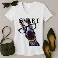 Smart Donkey Smart Donkey Women's V-Neck T-Shirt