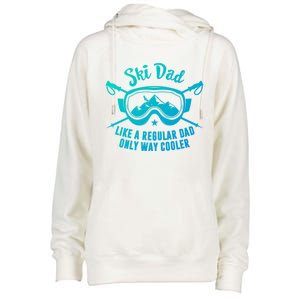 Ski Dad Sweater Fathers Day Daddy Papa Grandpa Cooler Gift Womens Funnel Neck Pullover Hood