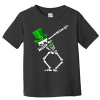 Skeleton Dabbing Shamrock St Patricks Day Irish Lovers Toddler T-Shirt