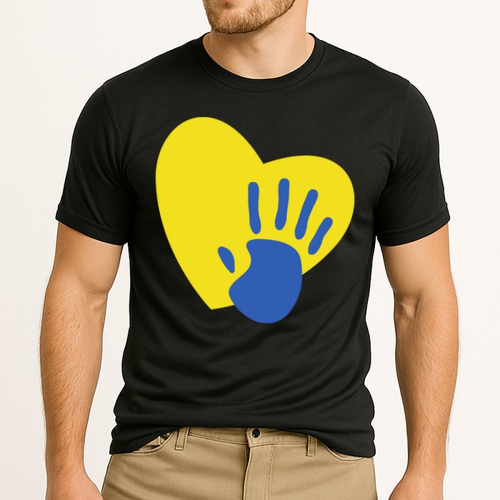 Support Down Syndrome Heart Awareness Performance Shirt