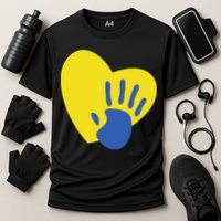 Support Down Syndrome Heart Awareness Performance Shirt