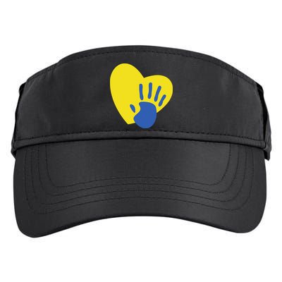 Support Down Syndrome Heart Awareness Adult Drive Performance Visor