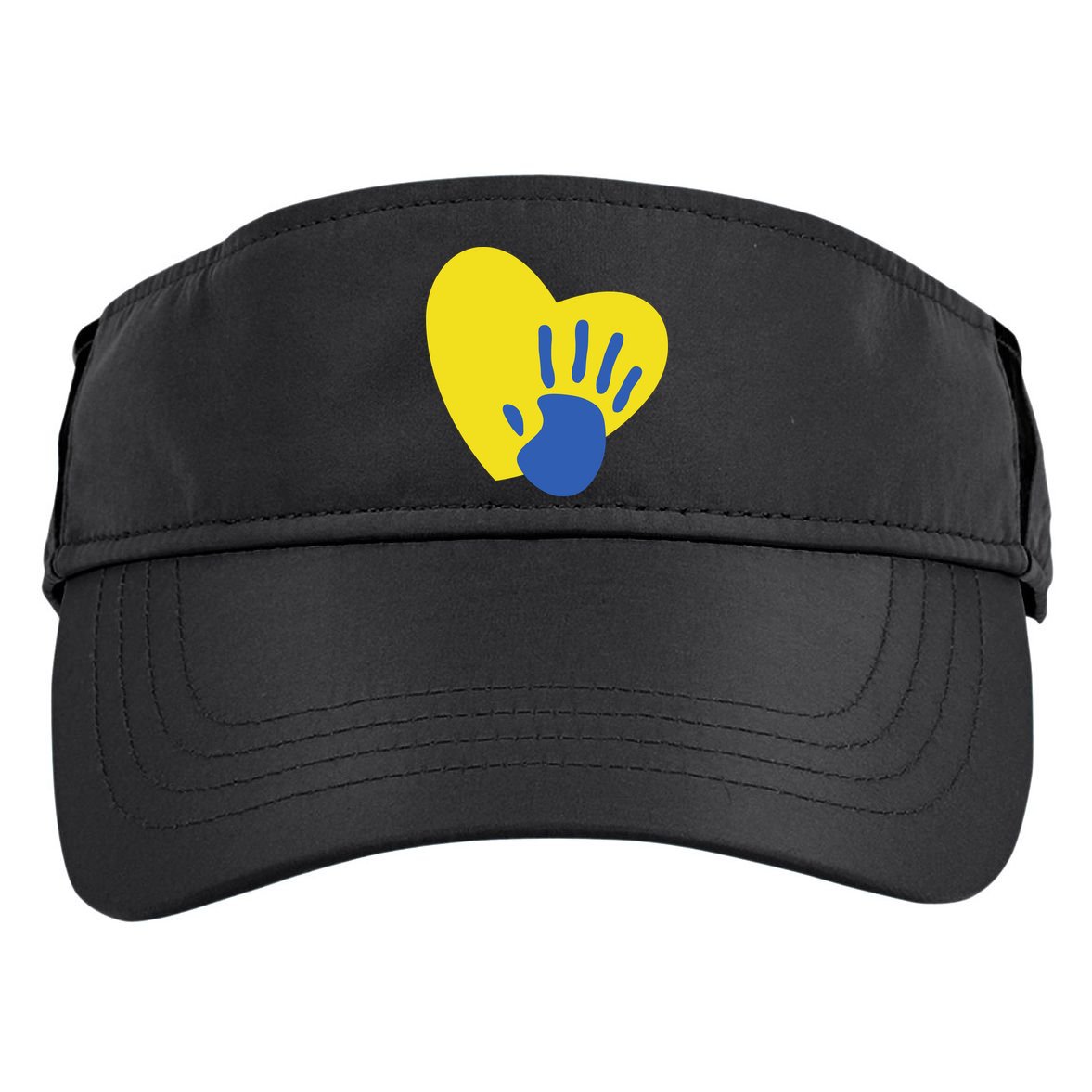 Support Down Syndrome Heart Awareness Adult Drive Performance Visor