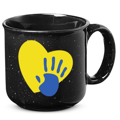 Support Down Syndrome Heart Awareness 15oz Campfire Ceramic Mug