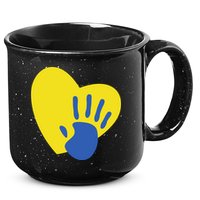 Support Down Syndrome Heart Awareness 15oz Campfire Ceramic Mug