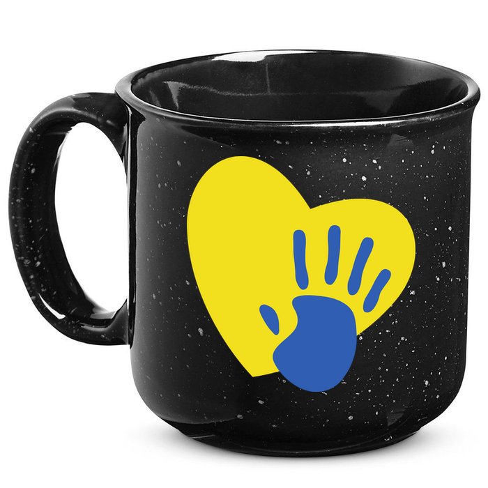 Support Down Syndrome Heart Awareness 15oz Campfire Ceramic Mug