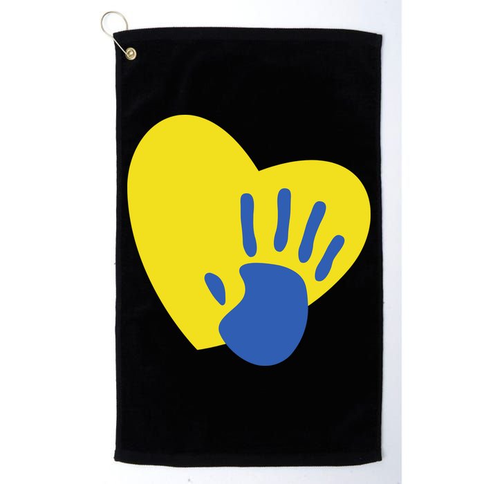 Support Down Syndrome Heart Awareness Golf Towel