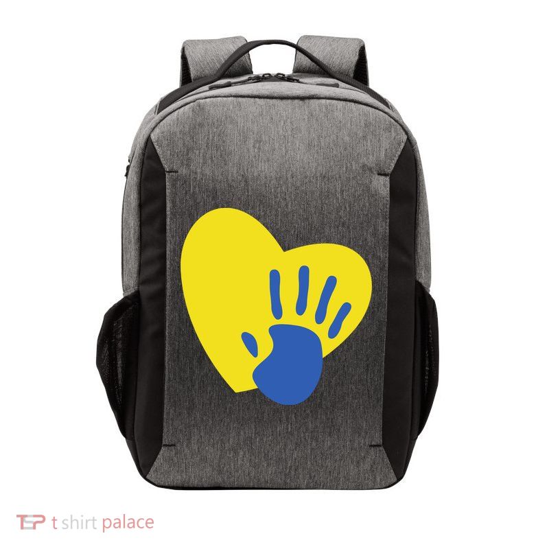 Support Down Syndrome Heart Awareness Vector Backpack
