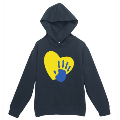 Support Down Syndrome Heart Awareness Urban Pullover Hoodie