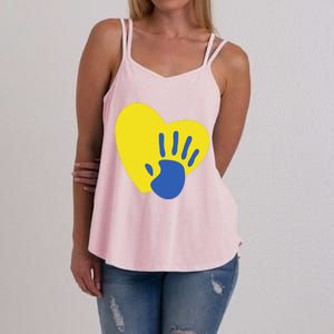 Support Down Syndrome Heart Awareness Women's Strappy Tank