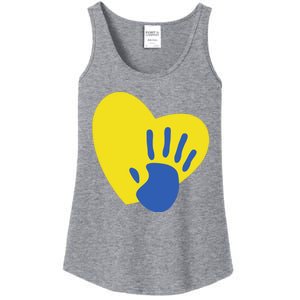 Support Down Syndrome Heart Awareness Ladies Essential Tank