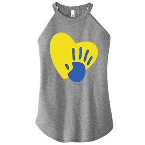 Support Down Syndrome Heart Awareness Women's Perfect Tri Rocker Tank