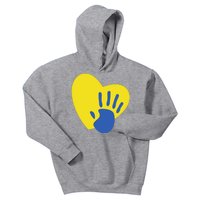 Support Down Syndrome Heart Awareness Kids Hoodie