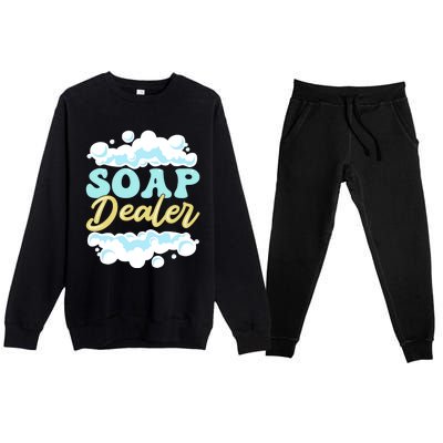 Soap Dealer Soap Making Soap Maker Gift Premium Crewneck Sweatsuit Set