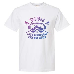 Ski Dad Sweater Fathers Day Daddy Papa Grandpa Cooler Gift Garment-Dyed Heavyweight T-Shirt