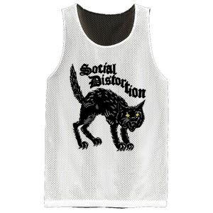 Social Distortion Store Black Kat Meow Mesh Reversible Basketball Jersey Tank