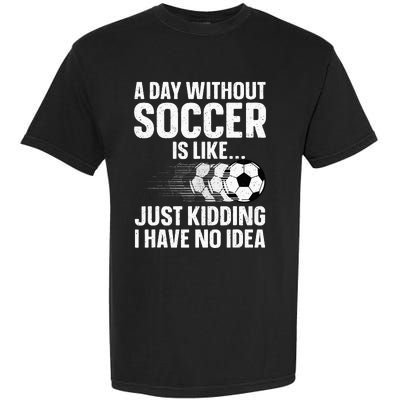 Soccer Design Sport Player Soccer Lover Garment-Dyed Heavyweight T-Shirt