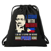 Support Duterte  Stand with Duterte Against ICC Charges Drawstring Bag
