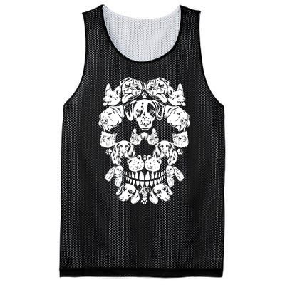 Skull Dog Skeleton Halloween Costume Scary Carnival Mesh Reversible Basketball Jersey Tank