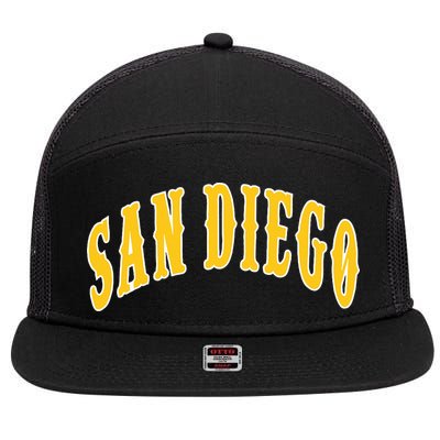 San Diego 7 Panel Mesh Trucker Snapback Hat