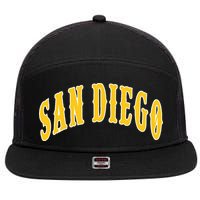 San Diego 7 Panel Mesh Trucker Snapback Hat