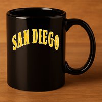 San Diego 11oz C Handle Ceramic Mug