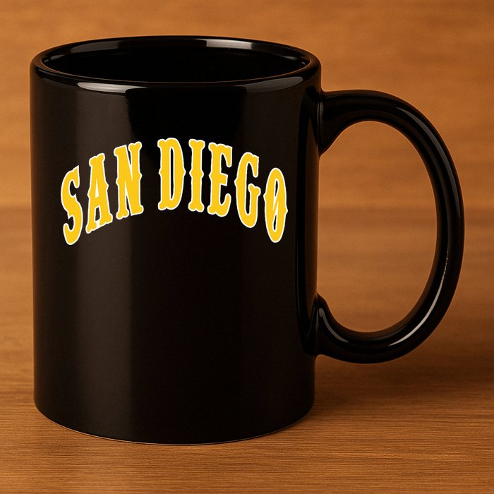 San Diego 11oz C Handle Ceramic Mug