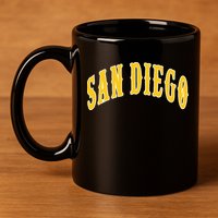 San Diego 11oz C Handle Ceramic Mug