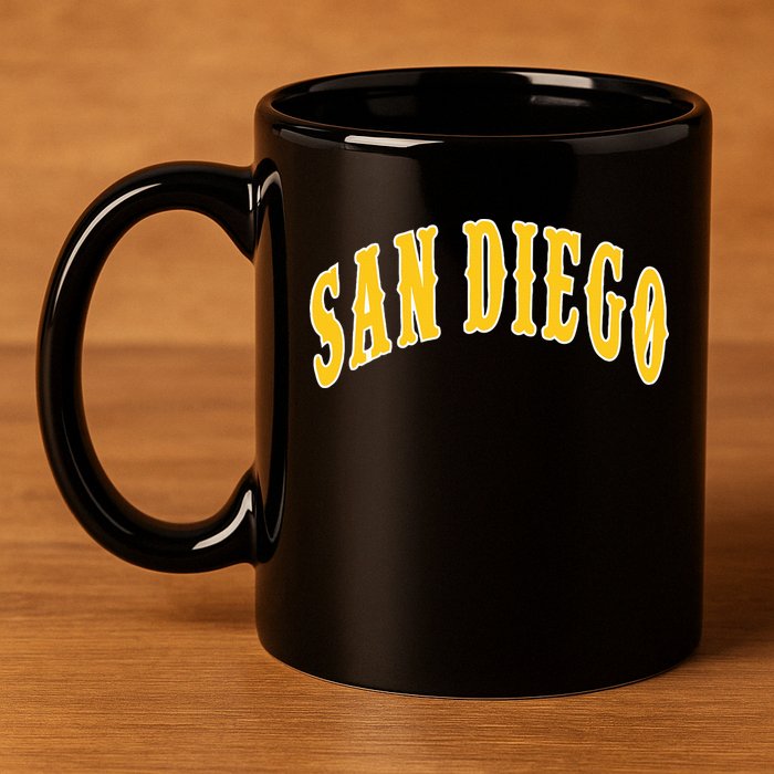 San Diego 11oz C Handle Ceramic Mug
