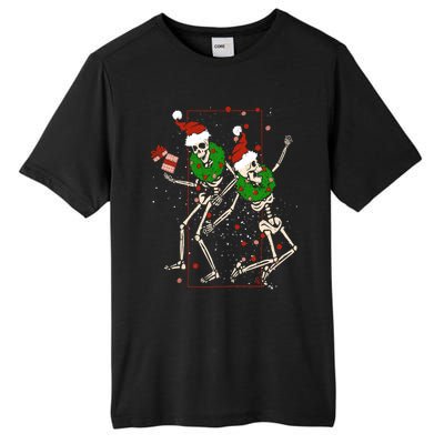 Skeleton Dancing Snowflake Christmas Santa Skeleton Xmas Cute Gift Tall Fusion ChromaSoft Performance T-Shirt