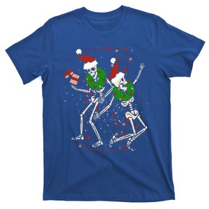 Skeleton Dancing Snowflake Christmas Santa Skeleton Xmas Cute Gift T-Shirt