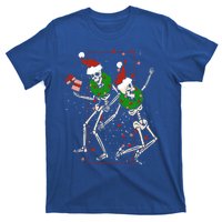 Skeleton Dancing Snowflake Christmas Santa Skeleton Xmas Cute Gift T-Shirt