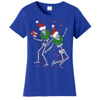 Skeleton Dancing Snowflake Christmas Santa Skeleton Xmas Cute Gift Women's T-Shirt