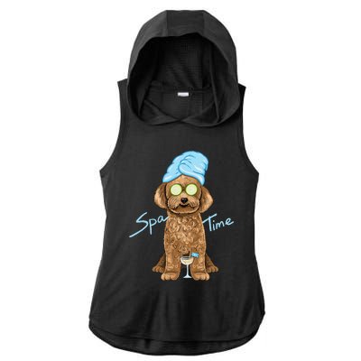 Spa Dog Ladies PosiCharge Tri-Blend Wicking Draft Hoodie Tank