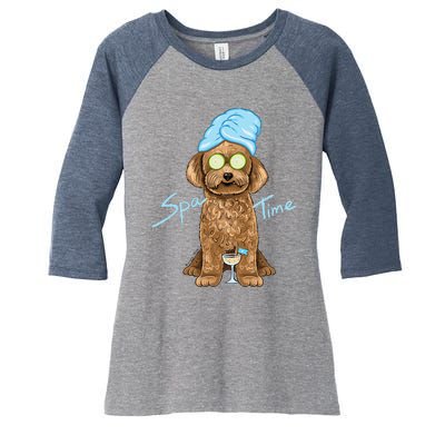 Spa Dog Women's Tri-Blend 3/4-Sleeve Raglan Shirt