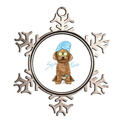 Spa Dog Metallic Star Ornament