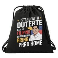 Support Duterte  Stand with Duterte Against ICC Charges Drawstring Bag