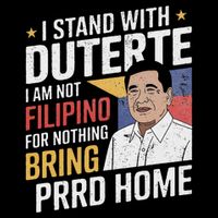 Support Duterte  Stand with Duterte Against ICC Charges Drawstring Bag