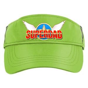 Super Dad Superhero Winged Badge Emblem Adult Drive Performance Visor