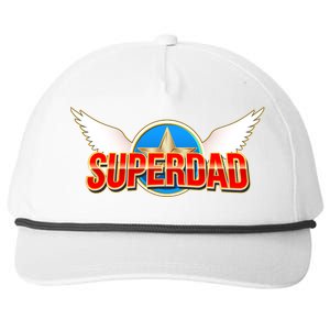 Super Dad Superhero Winged Badge Emblem Snapback Five-Panel Rope Hat