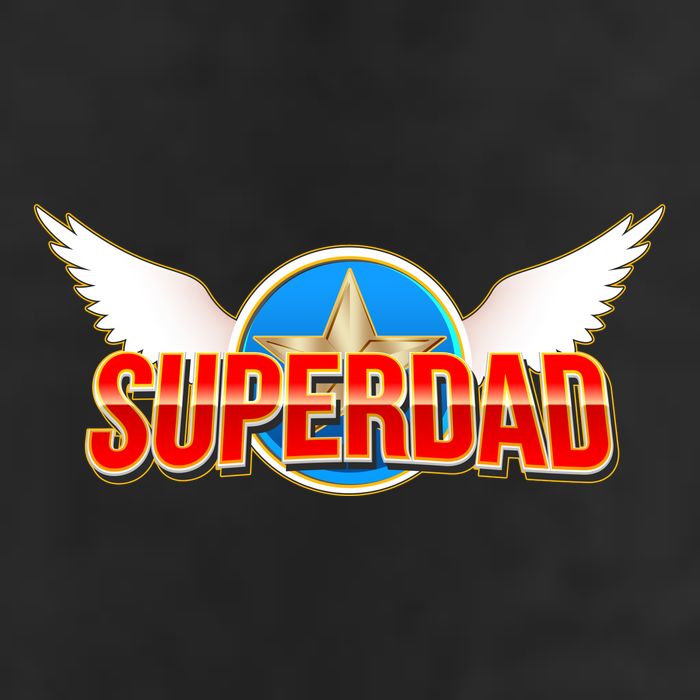 Super Dad Superhero Winged Badge Emblem Adult Drive Performance Visor