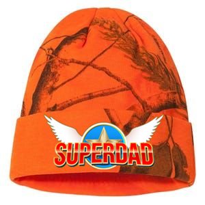 Super Dad Superhero Winged Badge Emblem Kati Licensed 12" Camo Beanie